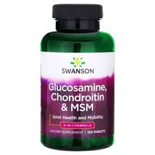 Swanson Глюкозамин Хондроитин МСМ,120 таблеток