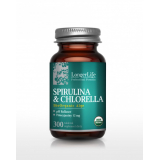 Chlorella и Spirulina спирулина органические Yaeyama, LongerLife, 300 таблеток