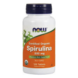NOW Foods,Spirulin спирулина 500 мг, 100 таблеток