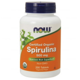 NOW Foods,Spirulin Спирулина 500 мг, 200 таблеток