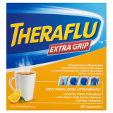 Theraflu Extra Grip 650 мг + 10 мг + 20 мг,Терафлю 10 саше