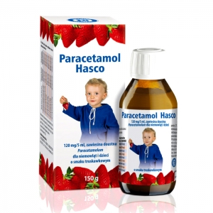Paracetamol Hasco парацетамол 120 мг / 5 мл, пероральная суспензия для детей, с рождения, со вкусом клубники, 150 г