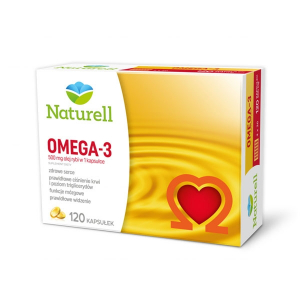  NATURELL Omega,Омега-3 500 мг – 120 капсул*****               