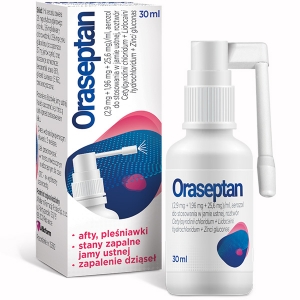 Oraseptan,Орасептан (2,9 мг + 1,96 мг + 25,6 мг), 30 мл              NEW