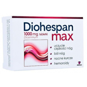 Diohespan Max 1000 мг, Диогеспан Макс, 30 таблеток