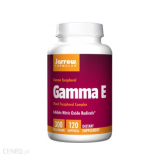 Jarrow Гамма-Е, натуральный витамин Е 33,5mg + E, гамма-токоферол 500 мг, 120 капсул