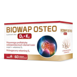 Biowap Osteo, витамин D3 + K2, 60 таблеток