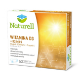 NATURELL, Витамин D3 + K2 MK-7, 60 таблеток