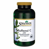 SWANSON, Витамин С с буфером 1000 мг с биофлавоноидами, 250 таблеток