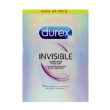 DUREX Invisible презервативы, невидимые, дополнительно увлажненные, супертонкие, 24 штуки