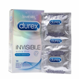 DUREX,Invisible презервативы, невидимка, для большей близости, супер тонкий, 10 штук
