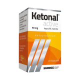 Ketonal Active, Кетонал Актив 50 мг, 20 капсул*****                           