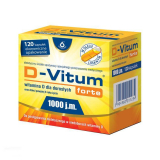 D-Vitum Forte 1000 j.m для взрослых, 120 капсул
