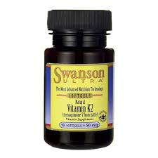 Витамин К2 50мкг, Swanson, 30 капсул