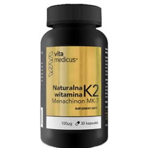 Натуральный витамин K2, МК-7, 100 мкг, 30 капсул