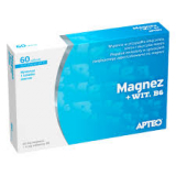 Magnez+Vitamin B6, Магний + Витамин B6, Apteo, 60 таблеток
