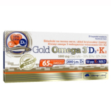 Оlimp Gold Omega-3, Омега, D3 + K2, 30 капсул