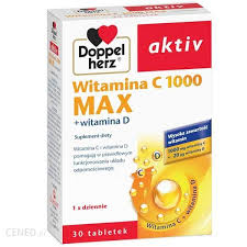 DoppelHerz Activ, Витамин С 1000 Макс + витамин D, 30 таблеток        New
