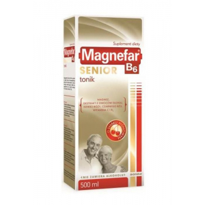 Magnefar B6 Senior, тоник, Вишневый аромат, 500 мл