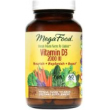 Mega Food, витамин D3 2000IU, 60 таблеток