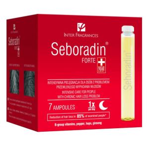 Seboradin Forte, Себорадин Форте, средство против выпадения волос, 5,5 мл x 7 ампул                   NEW