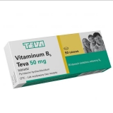 Vitamin B6 Teva,Витамин В6 50 мг, Teva, 50 таблеток