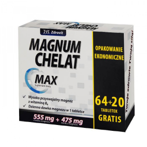Zdrovit Magnum Chelat Max, 64 + 20 таблеток