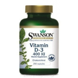 Vitamin,  Витамин D3 400j.m, Swanson, 250 капсул
