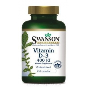 Vitamin,  Витамин D3 400j.m, Swanson, 250 капсул