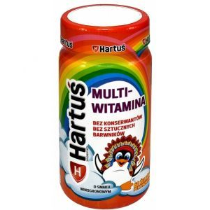 Hartus, студни Мультивитамин для детей старше 3-х лет, 60 штук