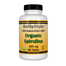 Healthy Origins, Органическая спирулина 500 мг, Spirulin 180 таблеток
