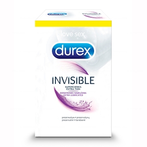 DUREX Invisible Невидимые презервативы, дополнительно увлажненные, 3 шт.