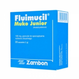 Fluimucil Muko Junior 100 мг, для детей от 3 лет, 20 пакетиков