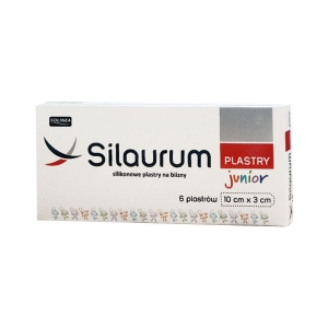 Silaurum Junior, силиконовые патчи  для шрамов 10см x 3см, 6 штук