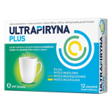 Ultrapyrin Plus (500 мг + 300 мг + 200 мг), шипучий порошок, 12 пакетиков                                                                  NEW
