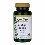 Ginkgo Biloba 24% 60 мг, Swanson, 120 капсул