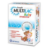 Multilac Baby, синбиотик (пробиотик + пребиотик), капли, 5 мл