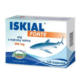 Iskial Forte, масло печени акулы, 500 мг, 120 капсул    
