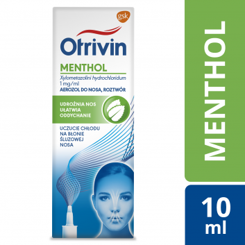 Otrivin Menthol Отривин Ментол 1 мг/мл, назальный спрей, 10 мл купить в ...